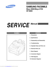 Samsung SF-6800 Service Manual