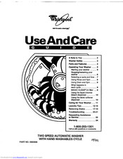 whirlpool LLR9245BQ0 Use And Care Manual