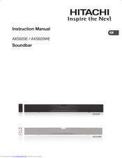 Hitachi AXS020WE Instruction Manual