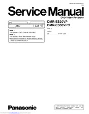 Panasonic DMRES30VP Service Manual