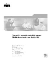 Cisco Unified 7905G Administrator's Manual