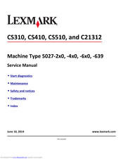 Lexmark 5027-6x0 Service Manual