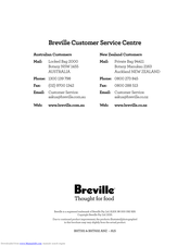 Breville BHT632 Instruction Book