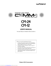 Roland CM-24 User Manual