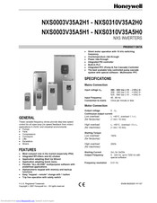 Honeywell NXS0072V35A2H0 Product Data