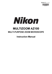 Nikon Multizoom AZ100 Instruction Manual