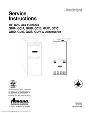 Amana GUIA070A30 Service Instructions Manual