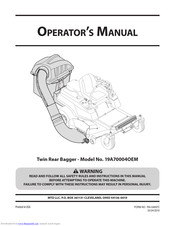 MTD 19A70004OEM Operator's Manual