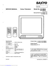 Sanyo C21ZM45 Service Manual
