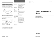 Sony VID-P50 Operating Instructions