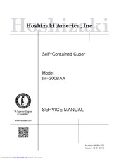 Hoshizaki IM-200BAA Service Manual