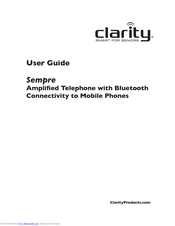 Clarity Sempre User Manual