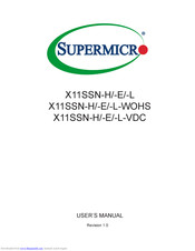 Supermicro X11SSN-H/-E/-L-WOHS User Manual