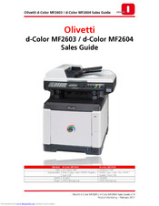 Olivetti d-Color MF2604 Sales Manual
