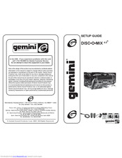 Gemini DISC-O-MIX 4.0 Setup Manual