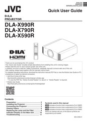 JVC DLA-X590R Quick User Manual