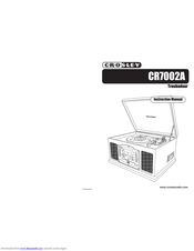 Crosley CR7002A Instruction Manual