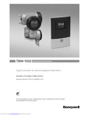 Honeywell TWM 9000 Supplementary Instructions Manual