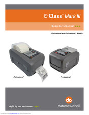 Datamax E-Class Mark III Professional+ Operator's Manual