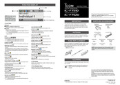 Icom IC-F7520 Series Instructions