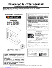Monessen Hearth BUF42-R Installation Manual