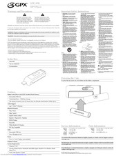 Gpx MW149R Manual