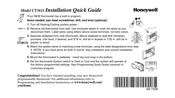Honeywell CT3611 Installation Quick Manual