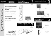 Sony KP-51DS2U Quick Start Manual
