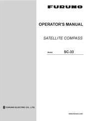 Furuno SC-33 Operator's Manual