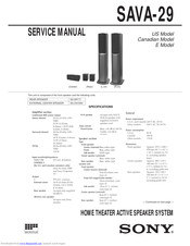 Sony SA-VA29 Service Manual