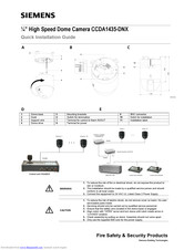 Siemens CCDA1435-DNX Quick Installation Manual