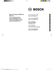 Bosch EHP 8.5 AA/I Installation Manual