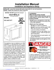 Heat & Glo LifeStyle ESC-42ST-IFT Installation Manual