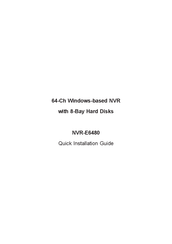 Planet NVR-E6480 Quick Installation Manual