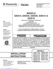 Dometic 630516.321 Installation Instructions Manual
