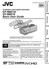 JVC ProHD GY-HMZ1U Basic User's Manual
