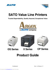 SATO Argox X-2000V Product Manual