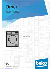 beko BDC830W User Manual