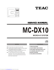 Teac MC-DX10 Service Manual