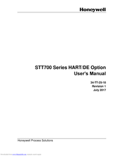 Honeywell SmartLine STT700 DE User Manual