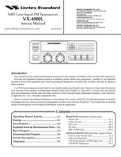 Vertex Standard VX-4000L Service Manual