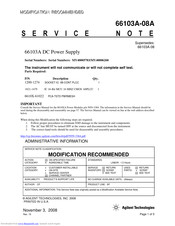 Agilent Technologies 66104A Service Manual