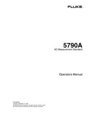 Fluke 5790A Operator's Manual