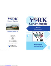 York Survey Supply 33245 Operating Instructions