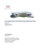 Cisco StadiumVision SV-4K Deployment Manual