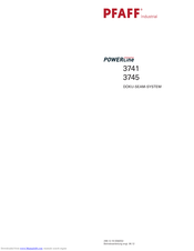 Pfaff POWERLINE 3745 Instruction Manual