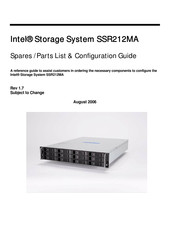 Intel Storage System SSR212MA Configuration Manual