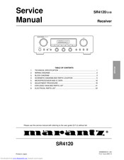 Marantz SR4120 Service Manual