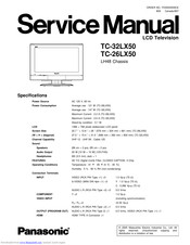 Panasonic TC26LX50 - LCD COLOR TV Service Manual