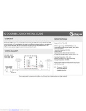 Qolsys IQ DOORBELL Quick Install Manual